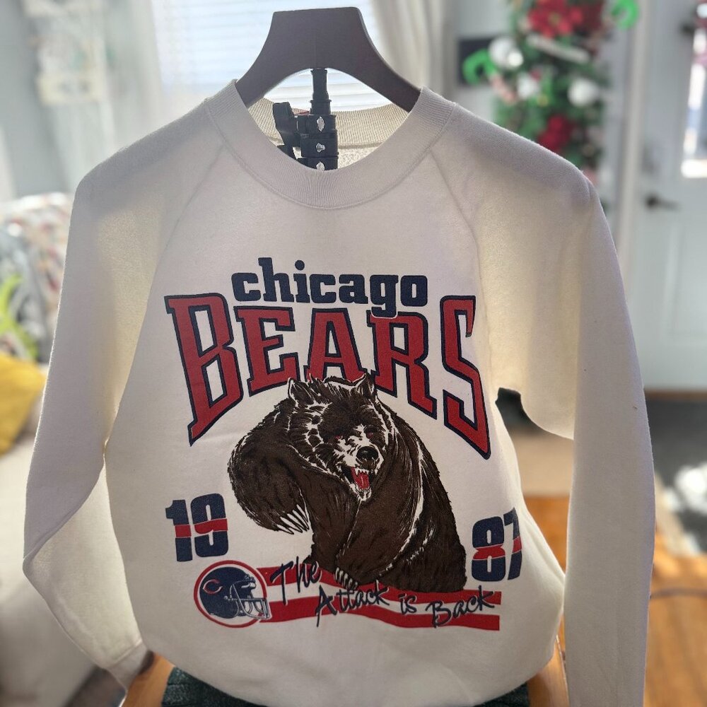 Vintage 1987 Chicago Bears Sweatshirt | NFL “The Attack Is Back” | Made in USA